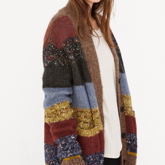 Raquel Allegra  Striped Ojo de Dios Cardigan Size 1 or S - Picture 7 of 8